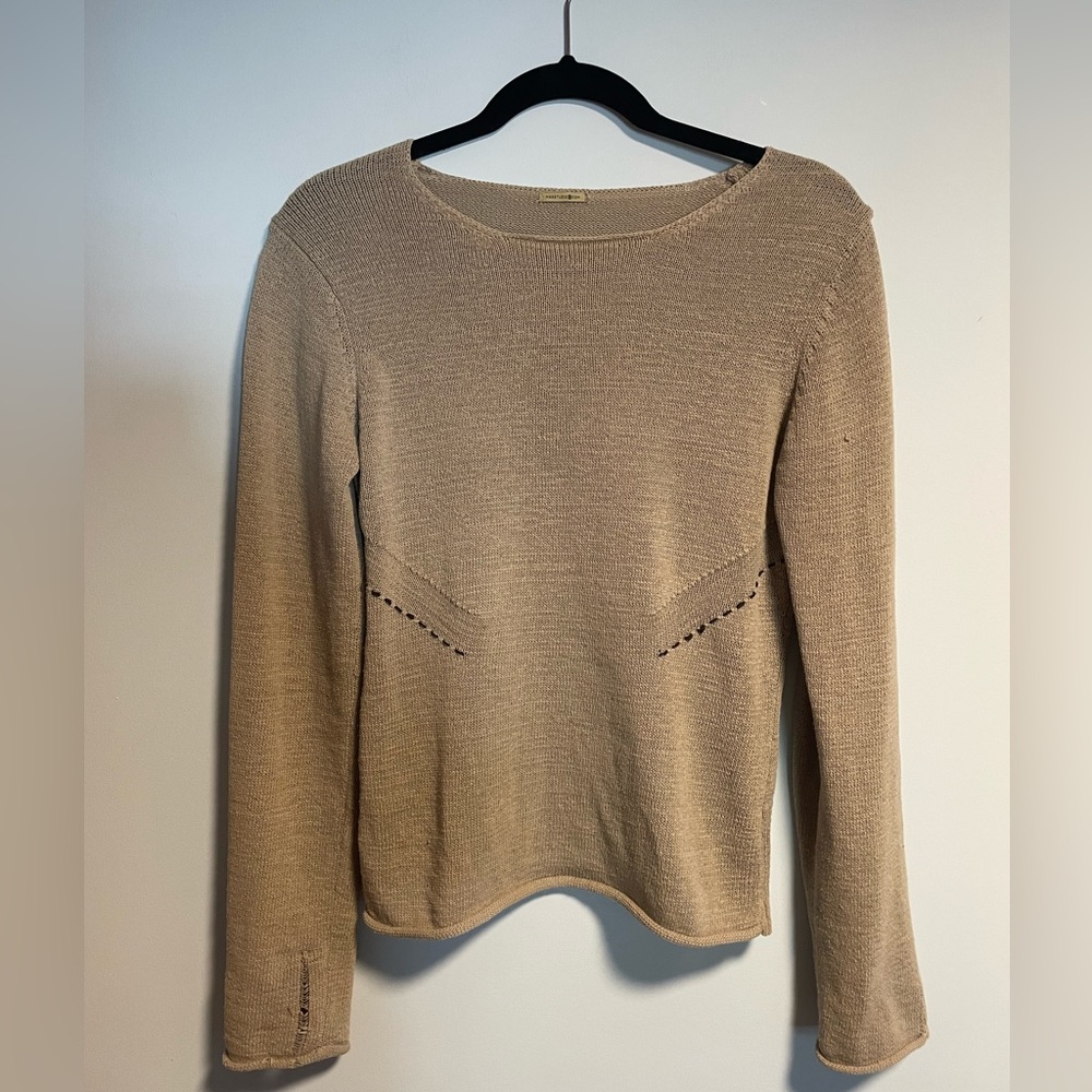 Max Studio beige sweater size M